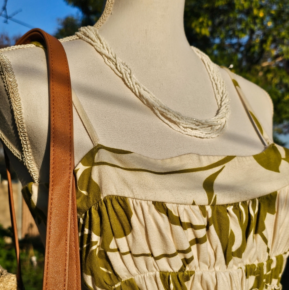 White Glass Twisted Torsade Style Necklace